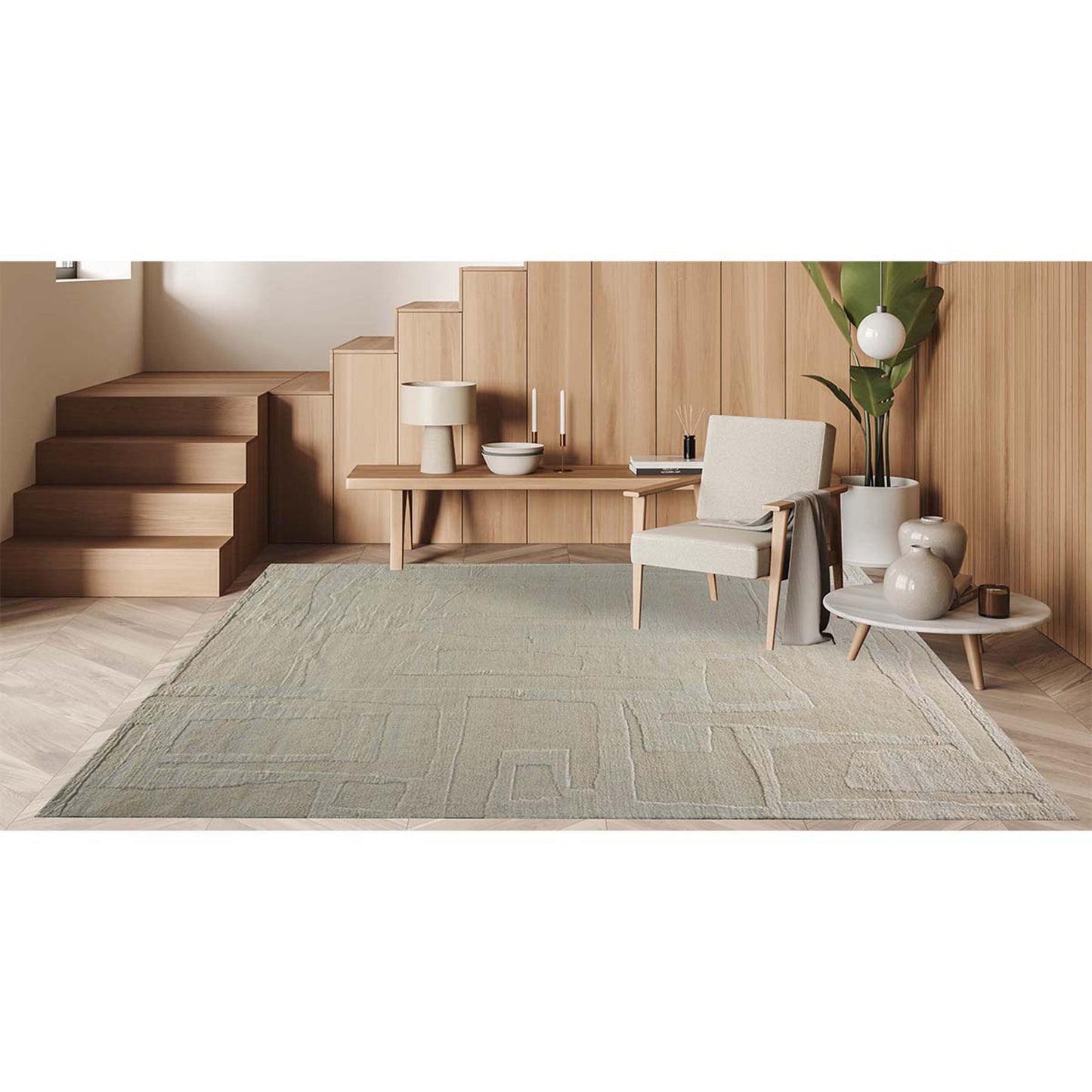 MOROCCAN TZ535 IVORY / IVORY