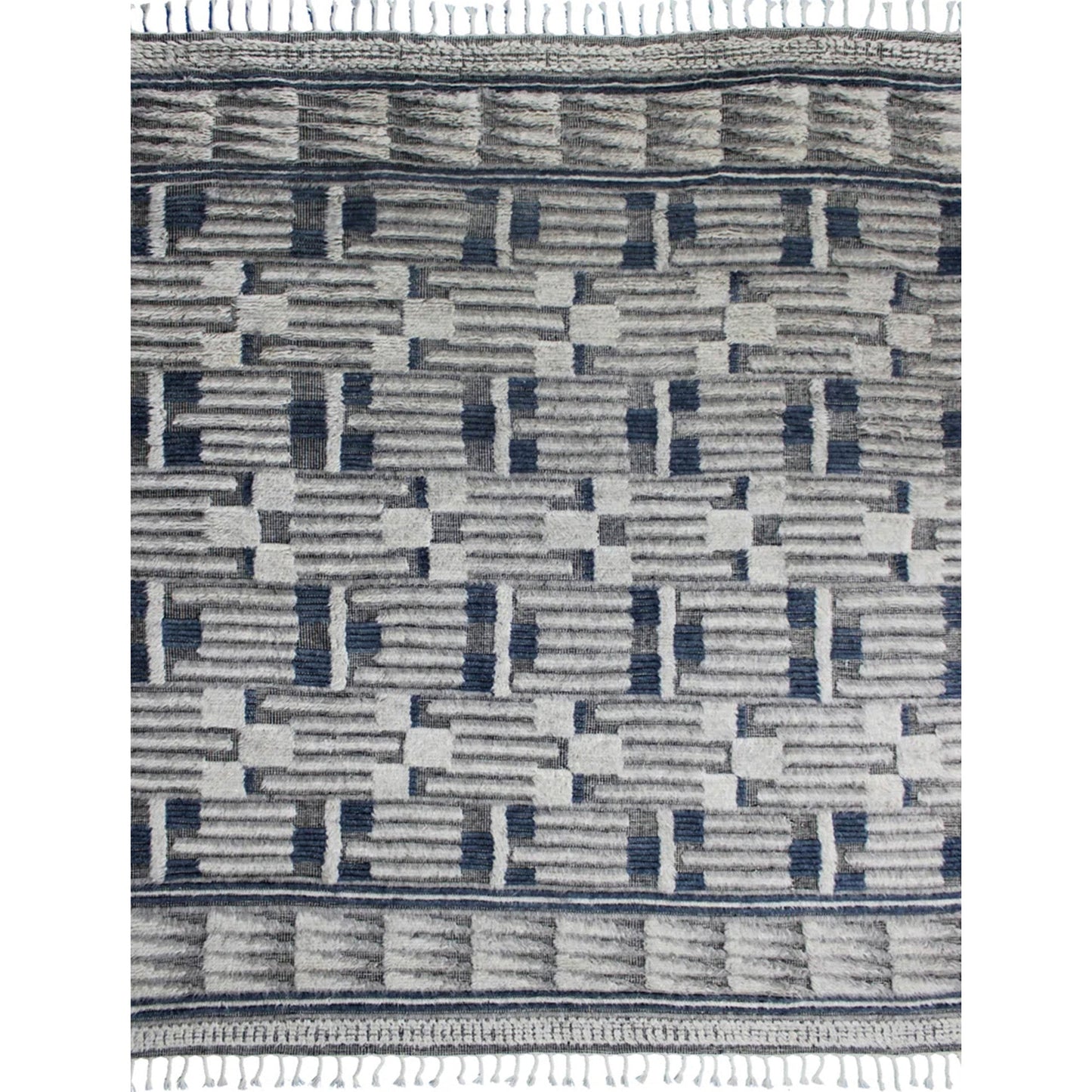 MOROCCAN TZ602 LIGHT GREY / DARK BLUE