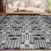 MOROCCAN TZ602 LIGHT GREY / DARK BLUE