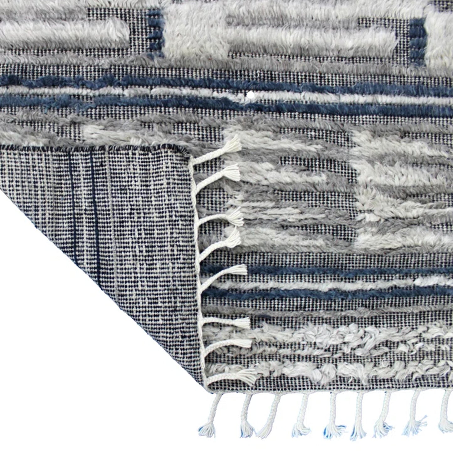 MOROCCAN TZ602 LIGHT GREY / DARK BLUE