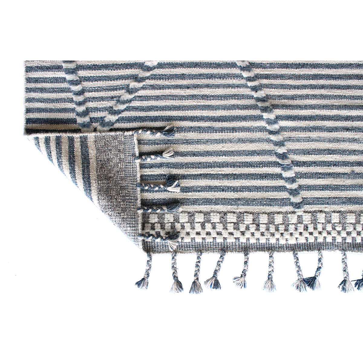 MOROCCAN TZ638 BLUE / IVORY