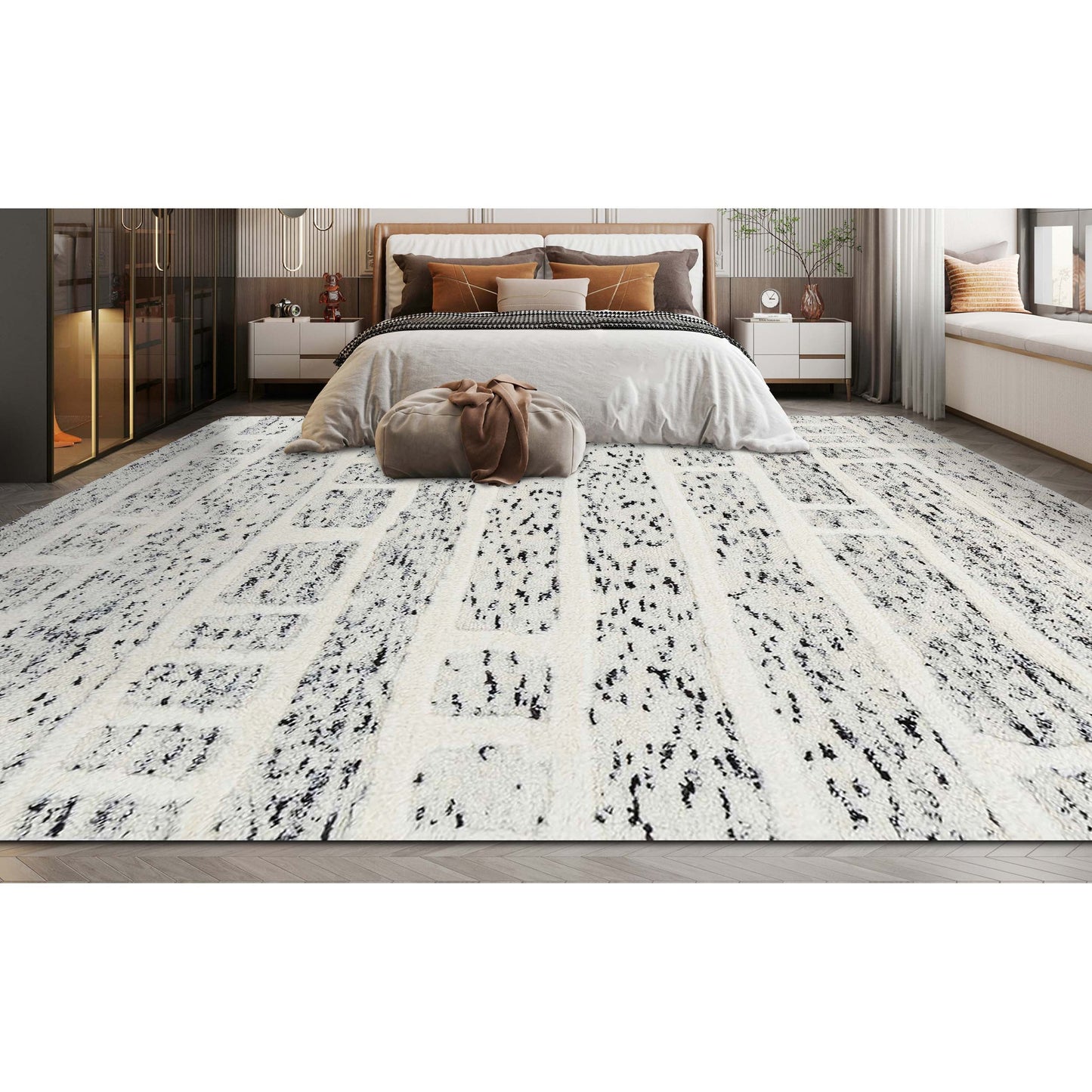 MOROCCAN TZ660 IVORY / CHARCOAL