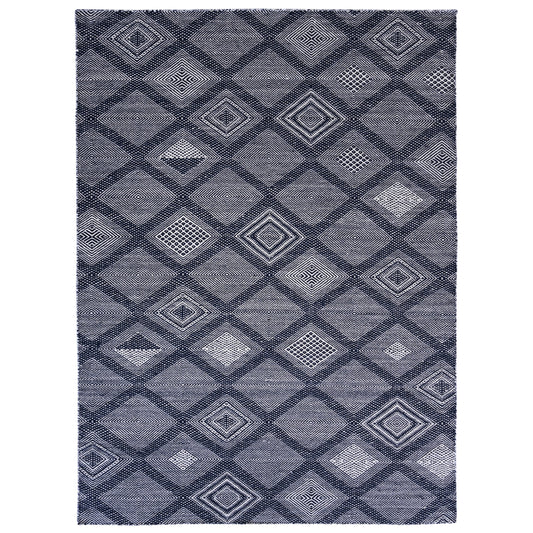 MOROCCAN TZ663 BLUE / IVORY