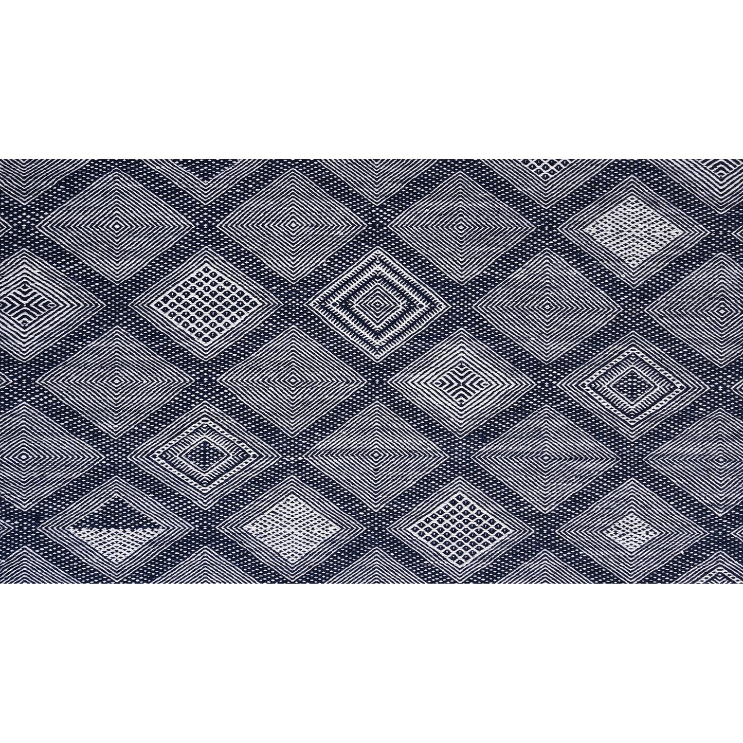 MOROCCAN TZ663 BLUE / IVORY