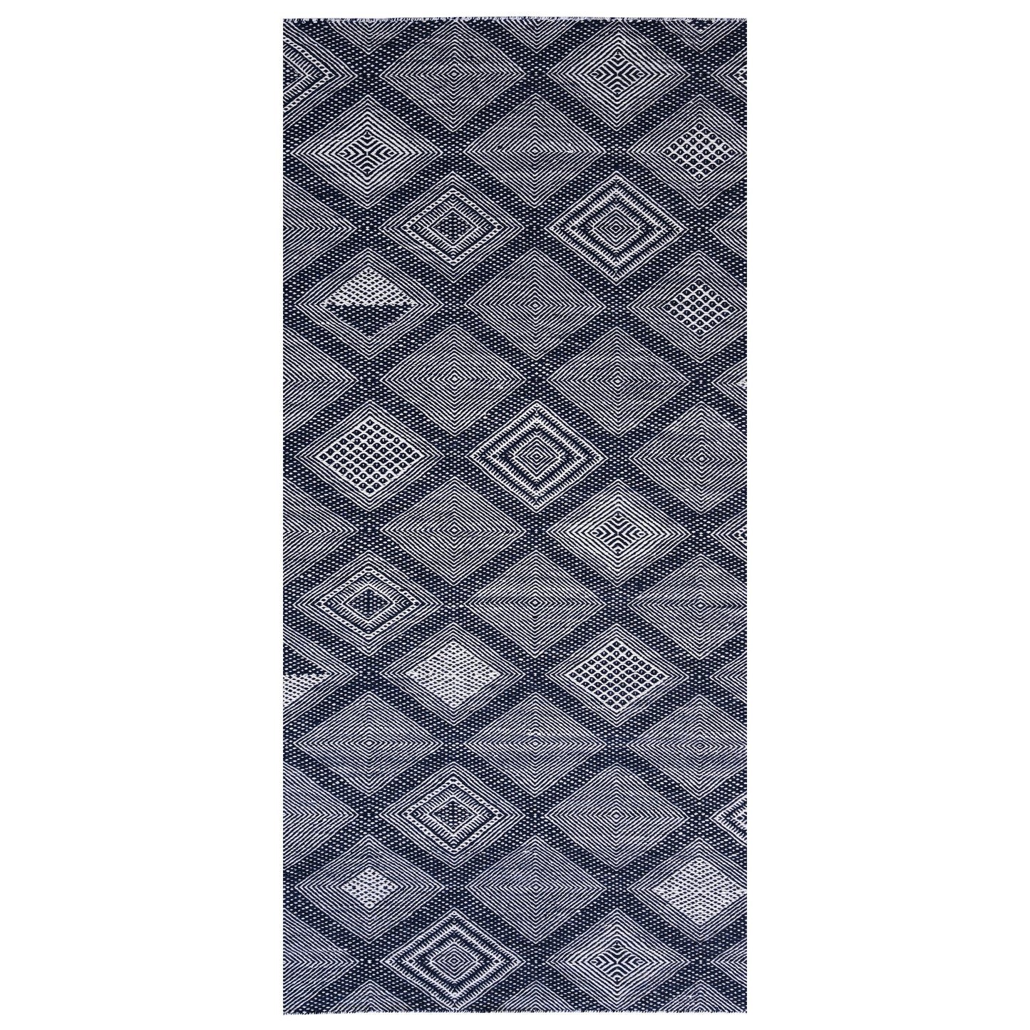 MOROCCAN TZ663 BLUE / IVORY