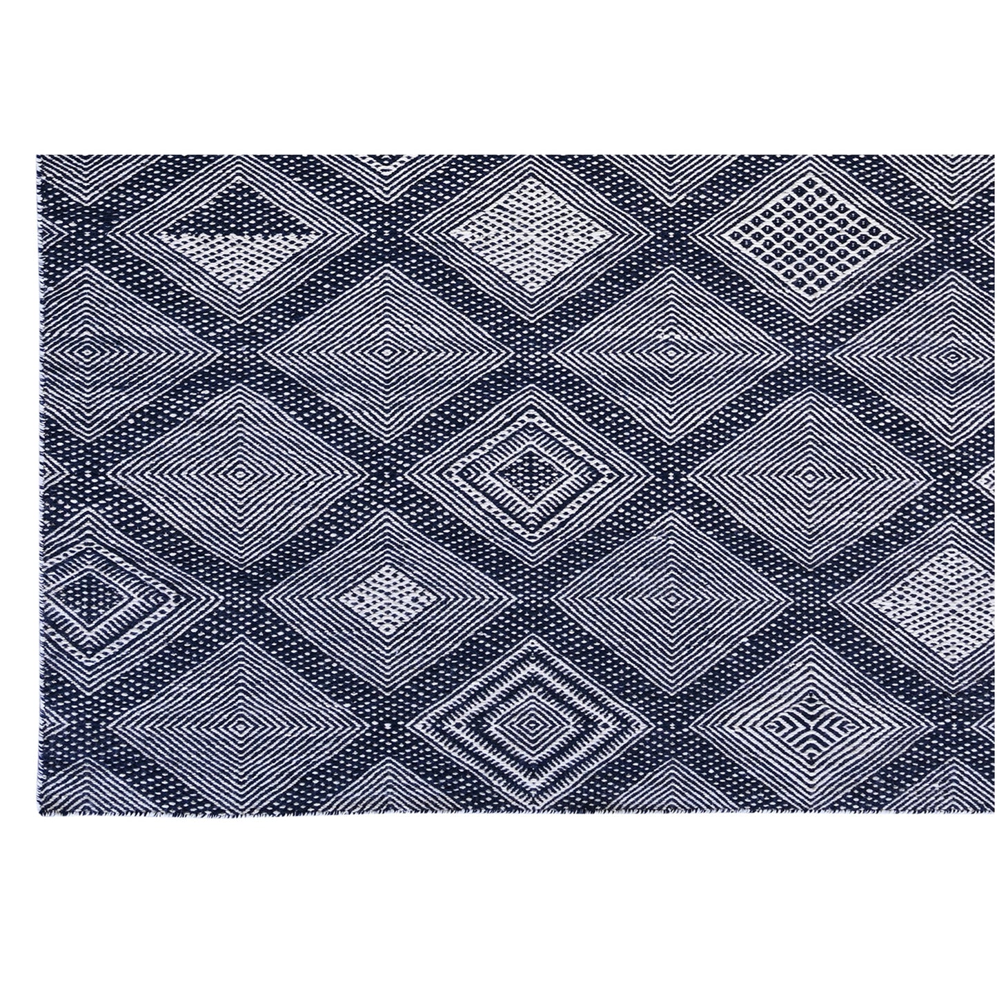MOROCCAN TZ663 BLUE / IVORY