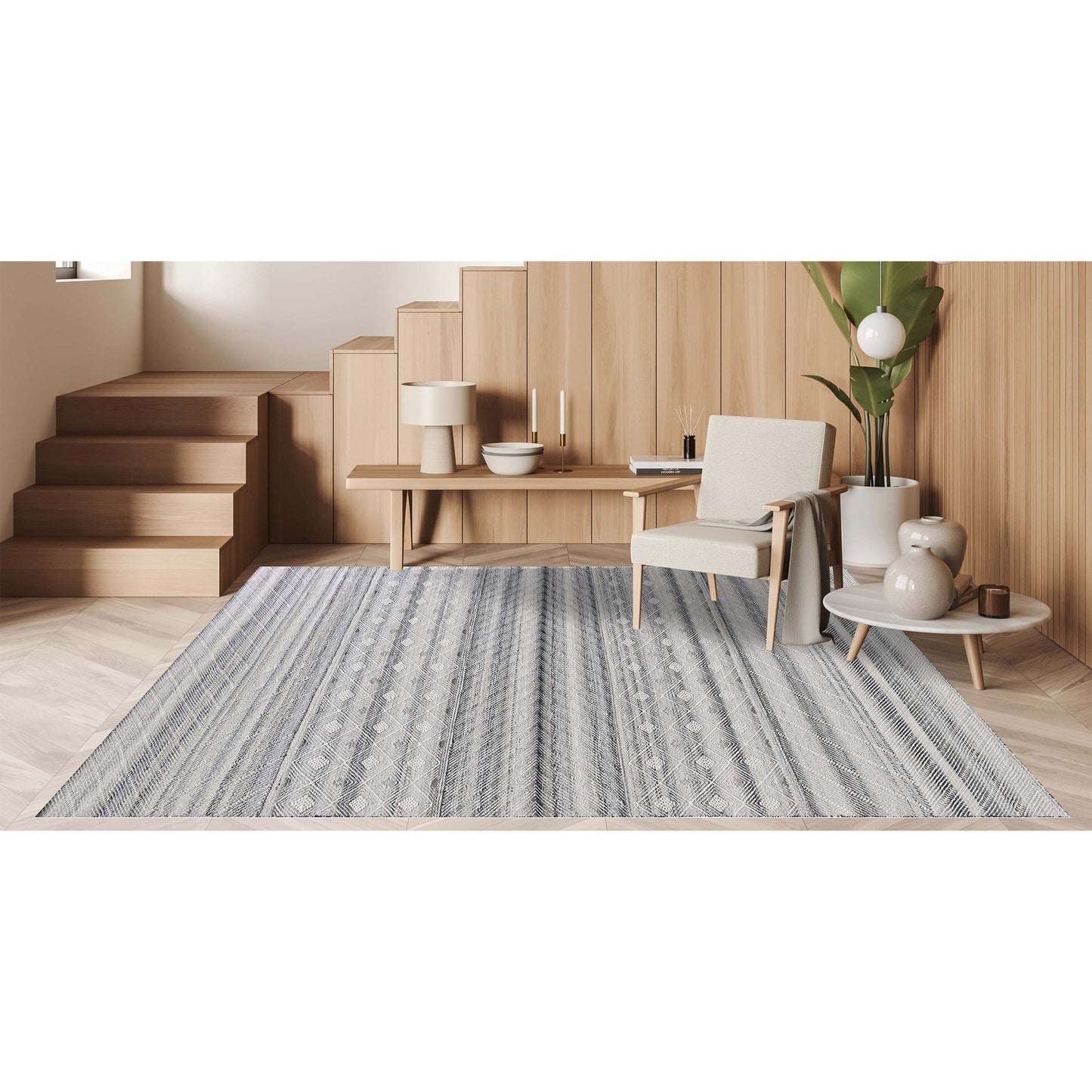MOROCCAN TZ664 IVORY / GREY