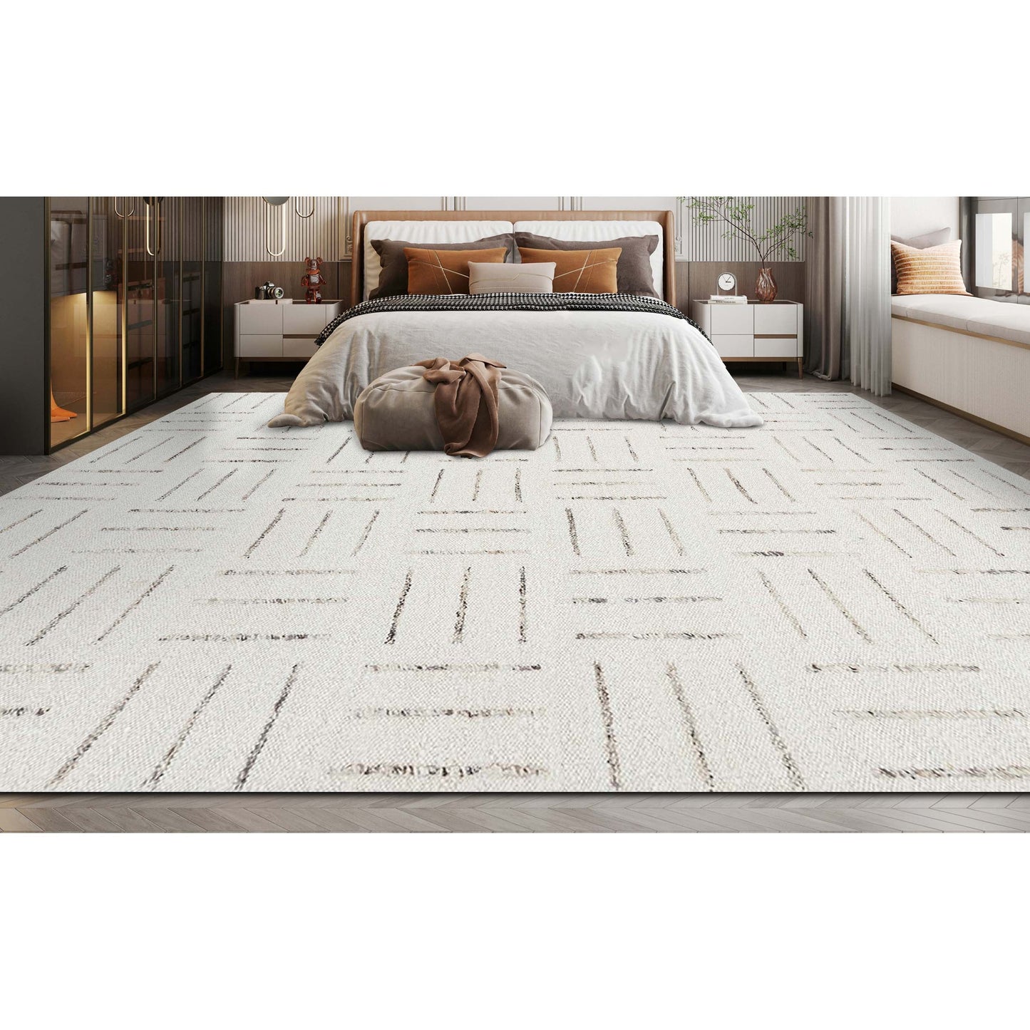 MOROCCAN TZ665 IVORY / CHARCOAL
