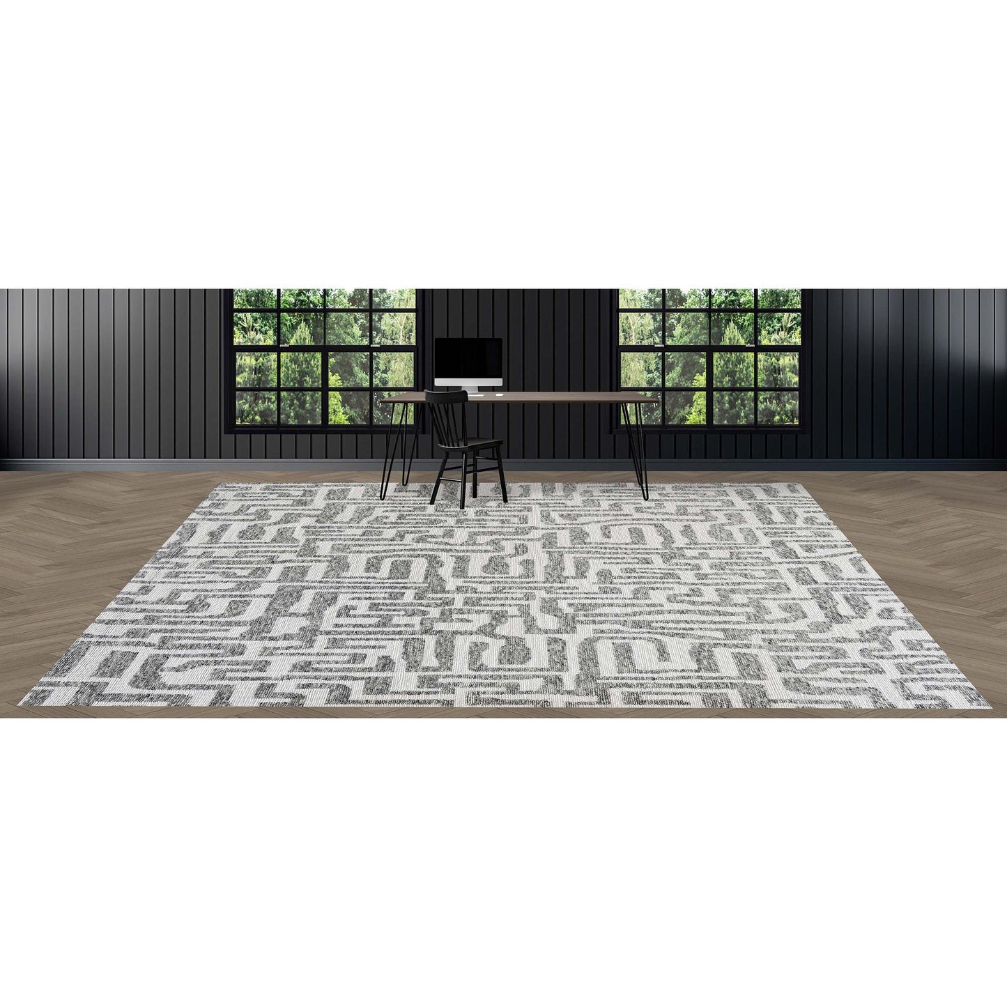 MOROCCAN TZ667 WHITE / GREY