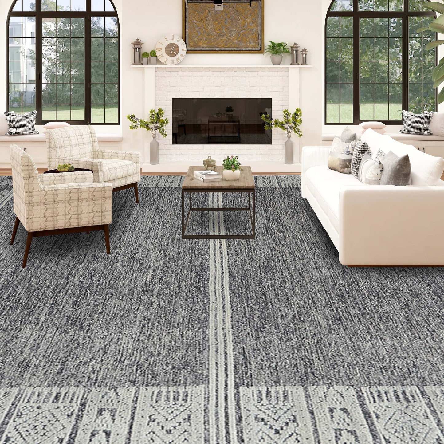 MOROCCAN TZ701 DARK GREY / GREY