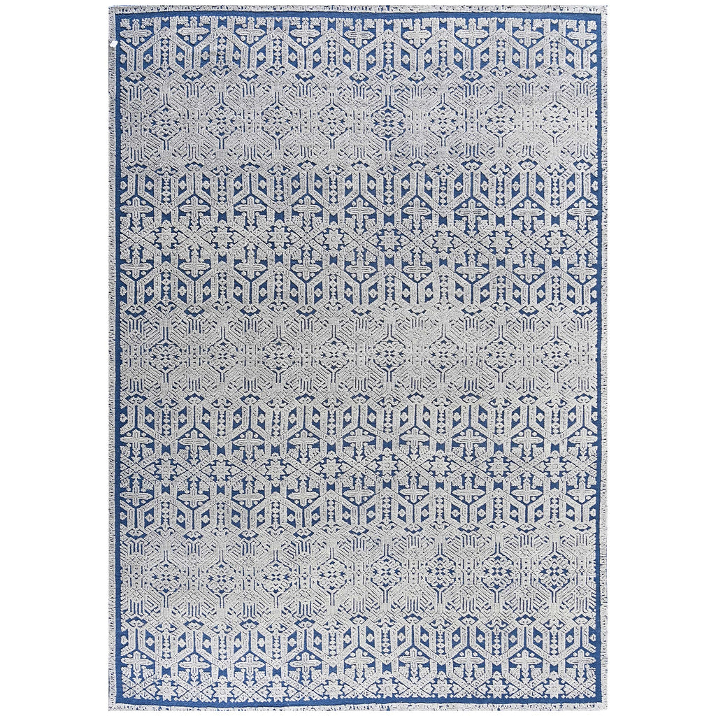 MOROCCAN TZ704 IVORY / BLUE