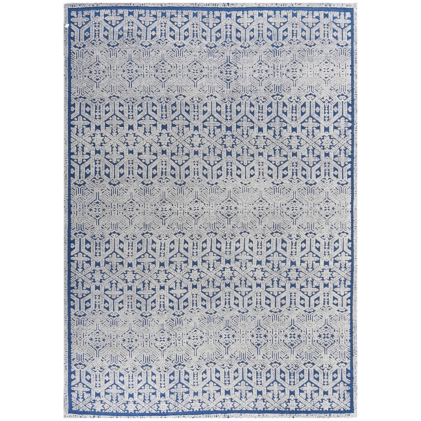 MOROCCAN TZ704 IVORY / BLUE