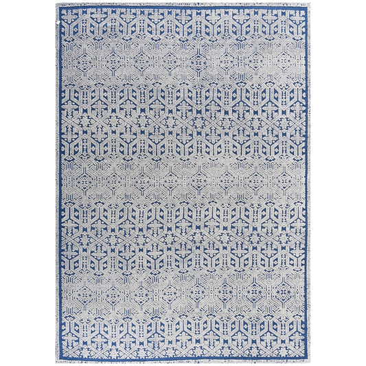 MOROCCAN TZ704 IVORY / BLUE