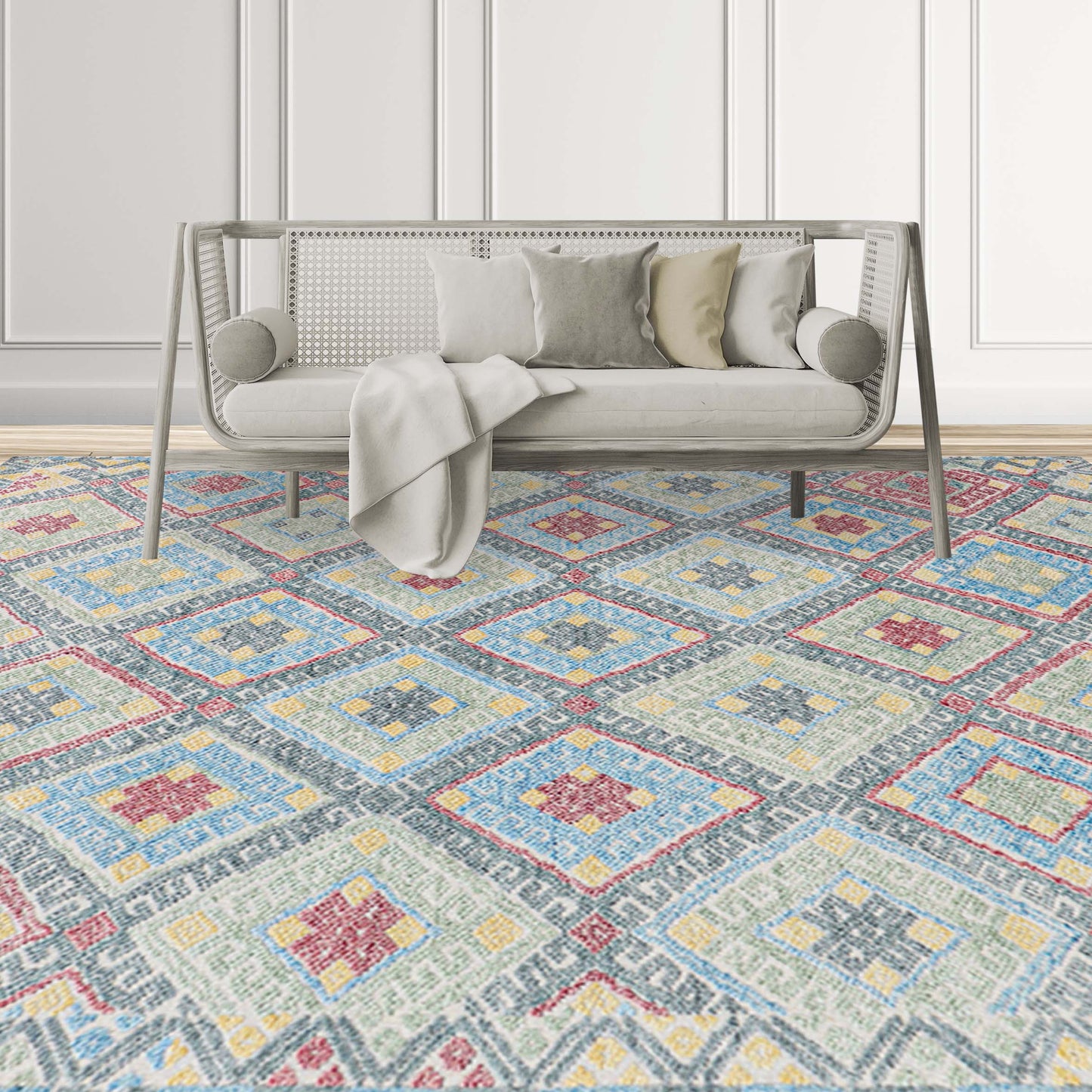 MOROCCAN TZ707 IVORY / MULTI