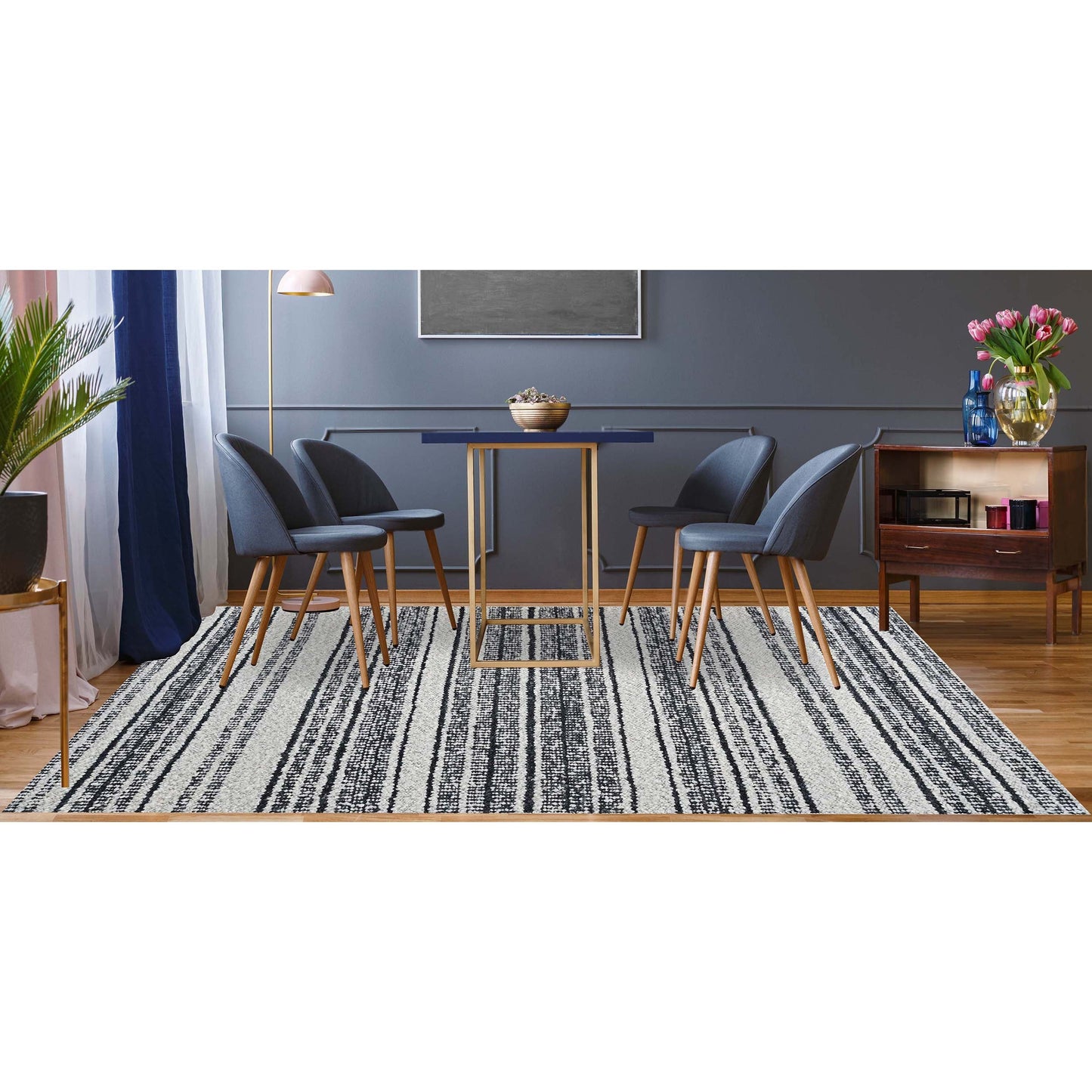 MOROCCAN TZ865 IVORY / NAVY