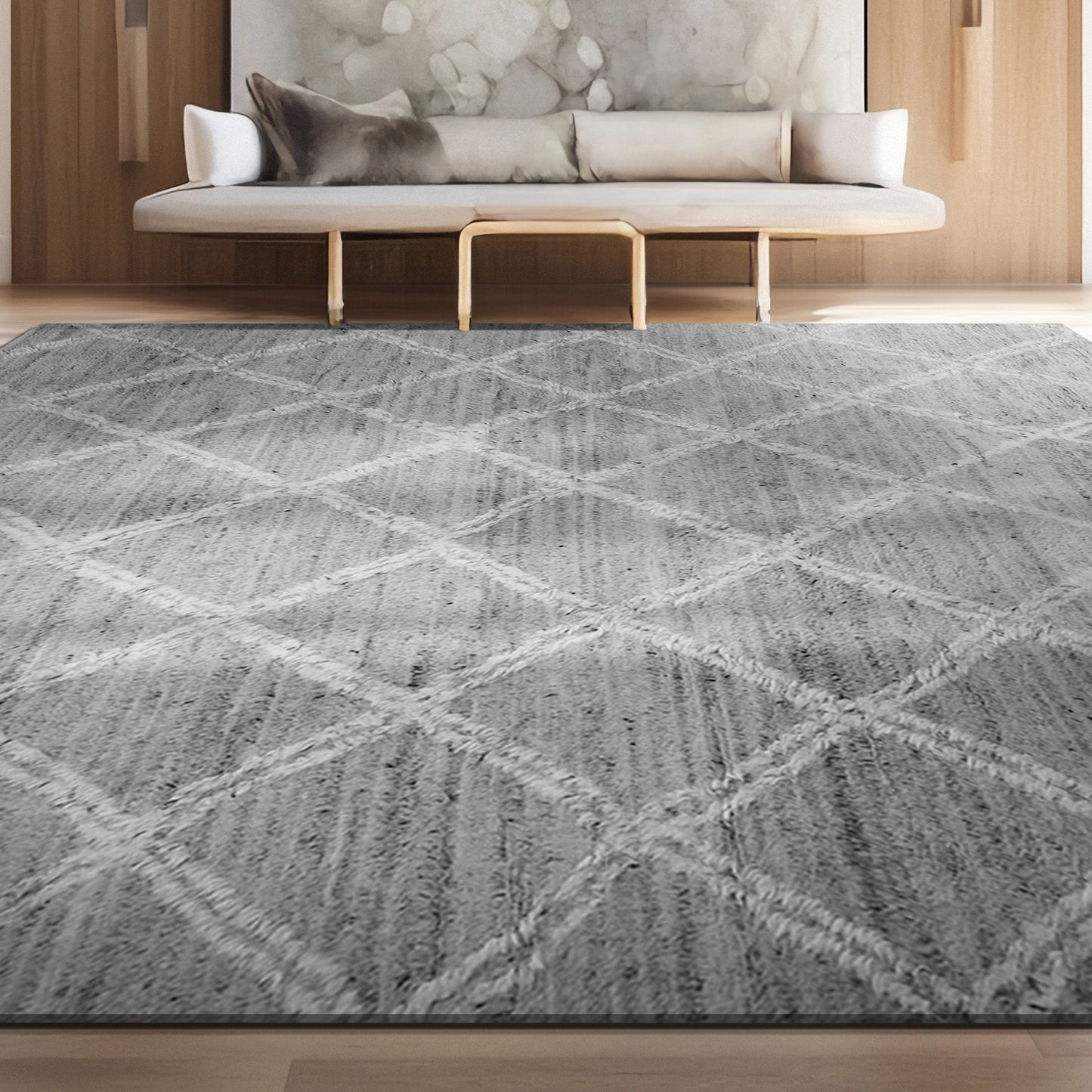 MOROCCAN TZ963 GREY / IVORY