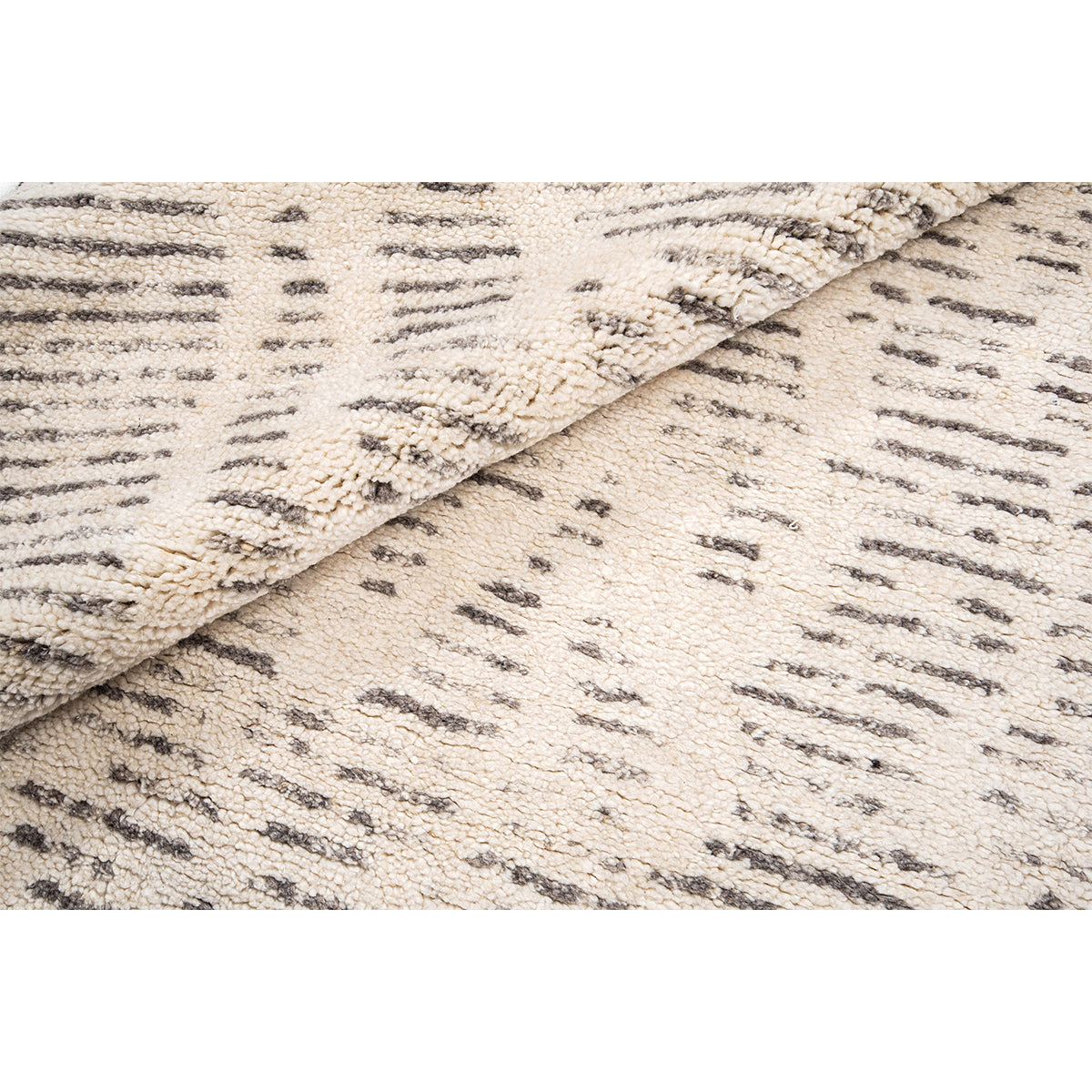 MOROCCAN Z6041 IVORY / DARK GREY