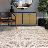 MOROCCAN Z6041 IVORY / DARK GREY
