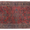 ANTIQUE PERSIAN FINE SAROUK RED / NAVY 10'6" X 17'7"