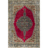 SEMI-ANT PERSIA FINE KIRMAN RED / NAVY 10'10" X 16'10"