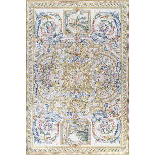 RENAISSANCE SAVONNERIE S155I IVORY / BLACK 11'10" X 18'1"