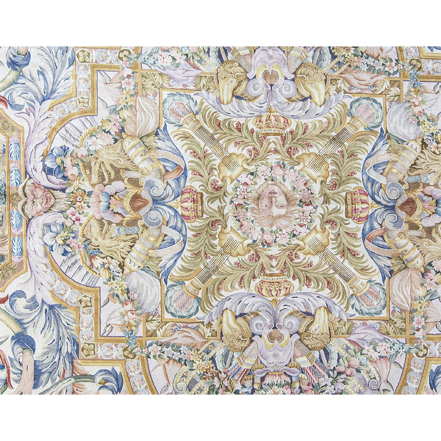 RENAISSANCE SAVONNERIE S155I IVORY / BLACK 11'10" X 18'1"