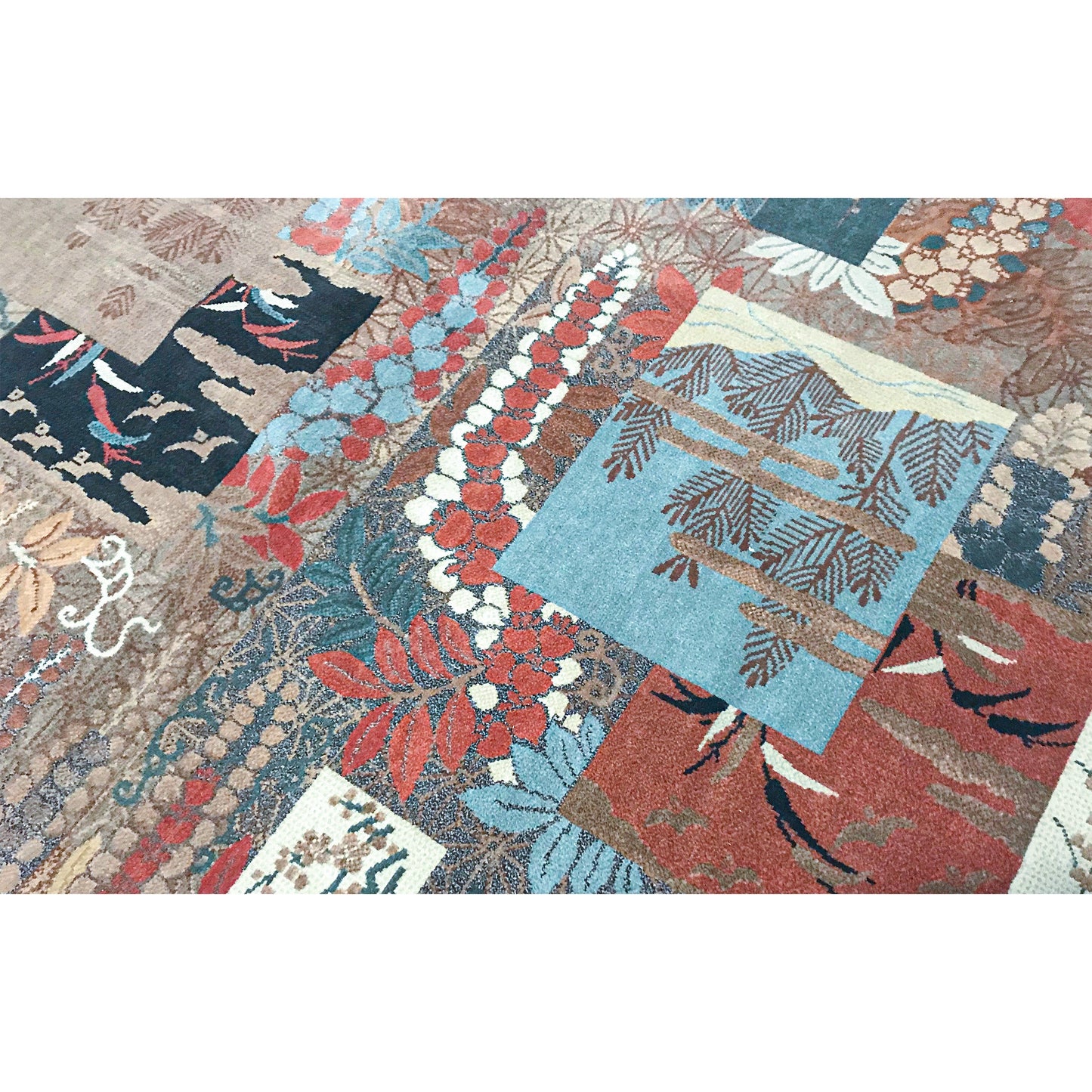 RENAISSANCE SAVONNERIE SAV97 BROWN / BEIGE 5'9" X 7'1"