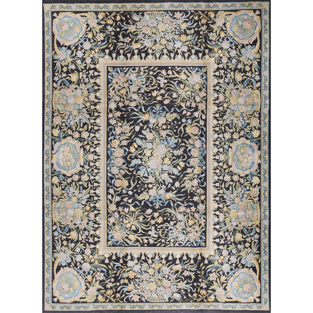 RENAISSANCE SAVONNERIE S145B BLACK 9' X 12'5"