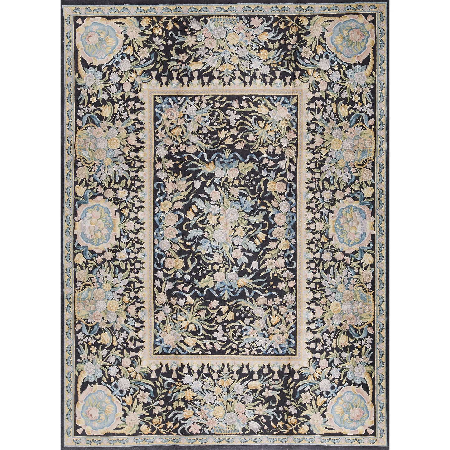 RENAISSANCE SAVONNERIE S145B BLACK 9' X 12'5"
