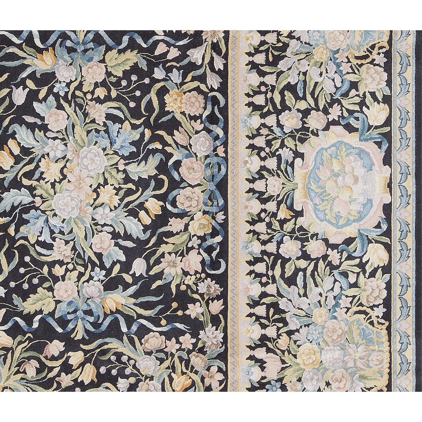 RENAISSANCE SAVONNERIE S145B BLACK 9' X 12'5"