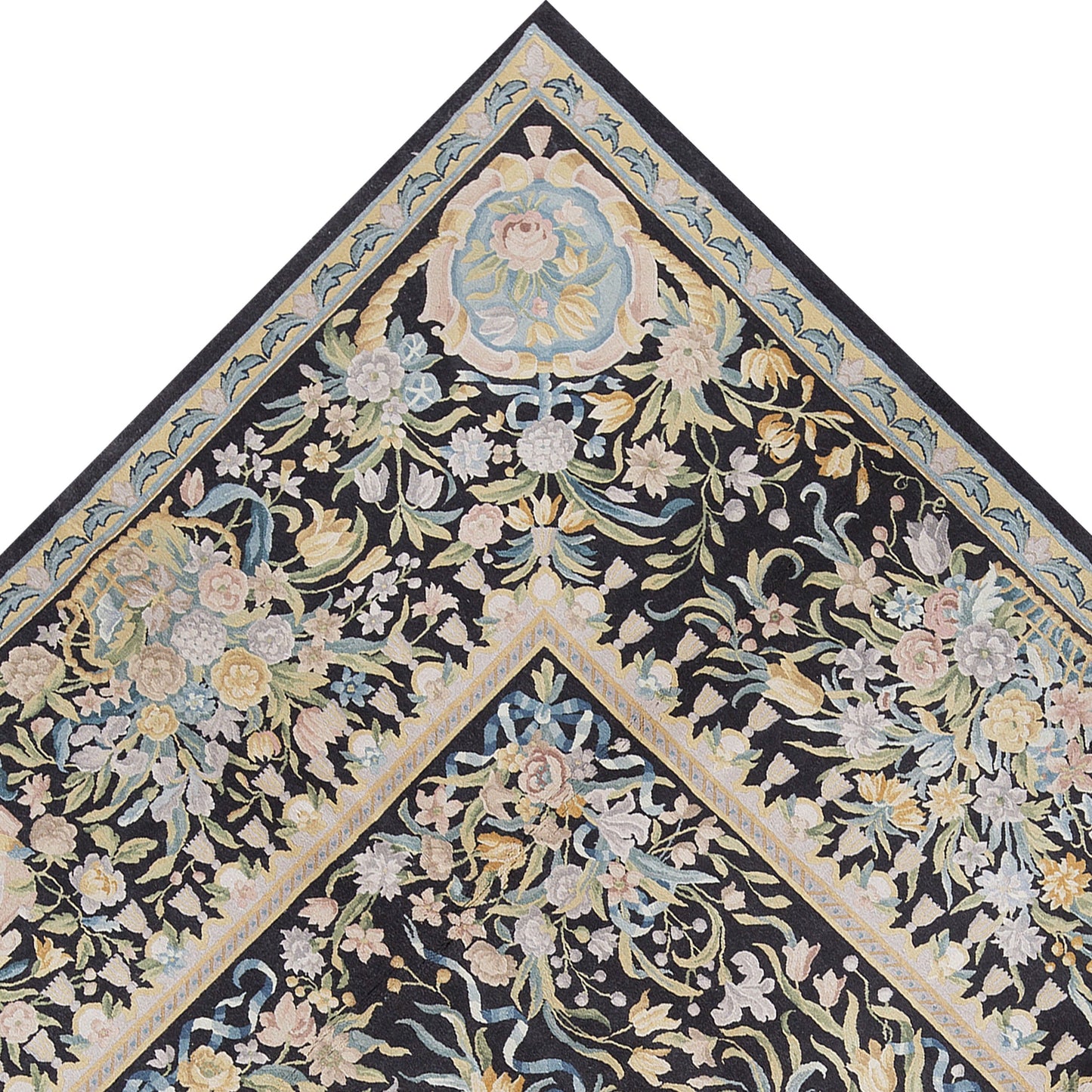 RENAISSANCE SAVONNERIE S145B BLACK 9' X 12'5"