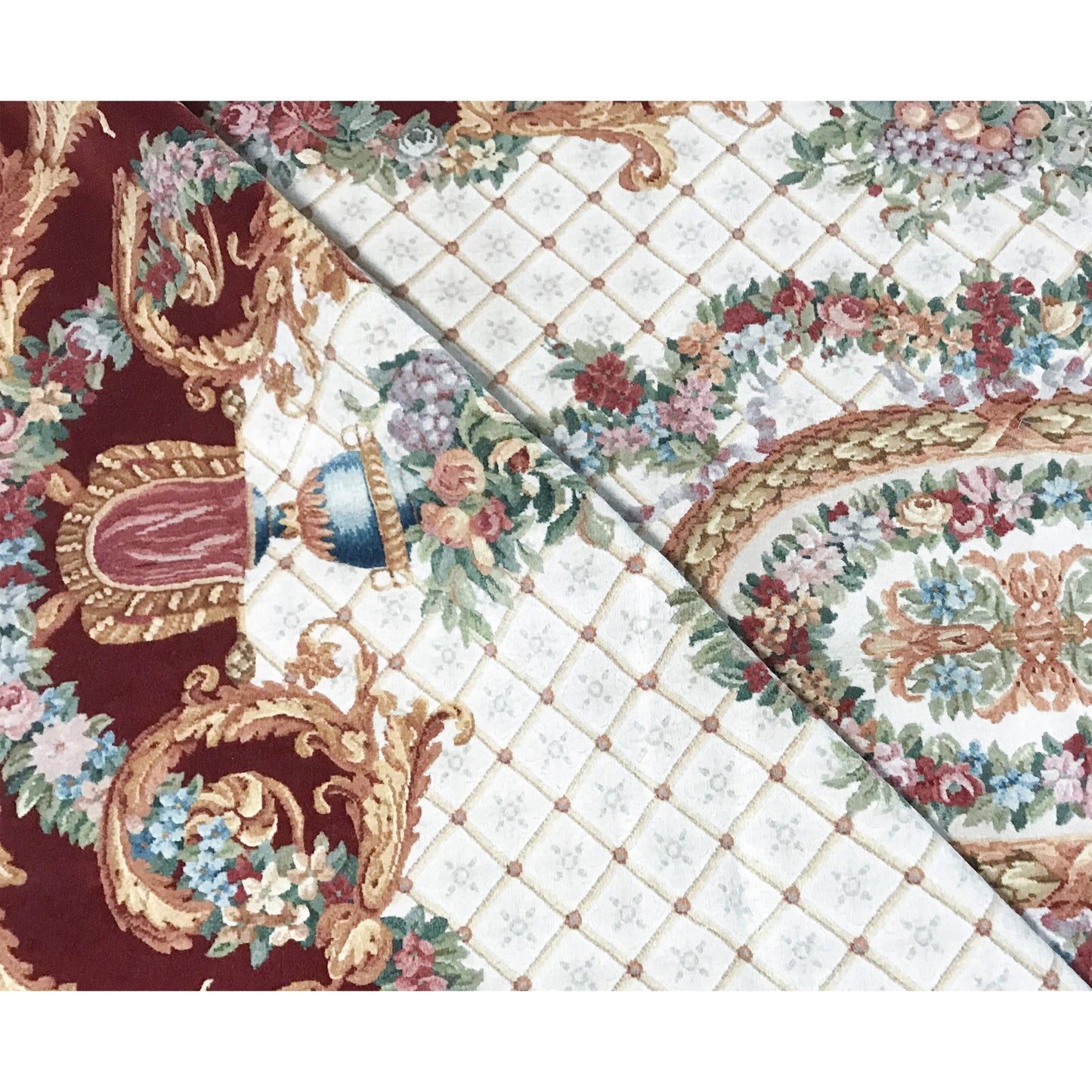 RENAISSANCE SAVONNERIE S195R IVORY / RED 8' X 10'