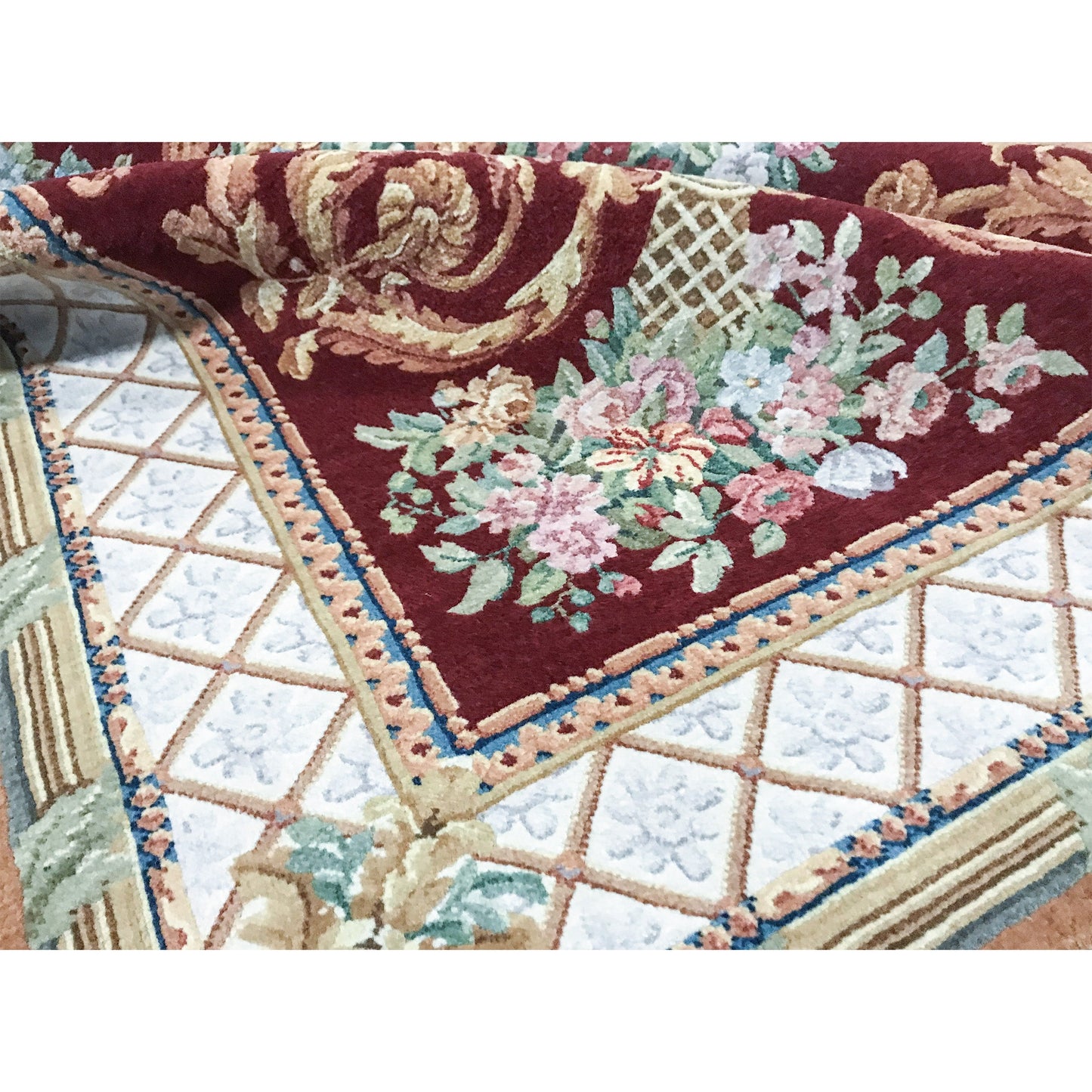 RENAISSANCE SAVONNERIE S195R IVORY / RED 8' X 10'