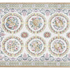 RENAISSANCE SAVONNERIE S-188 IVORY / GREEN 4' X 8'1"