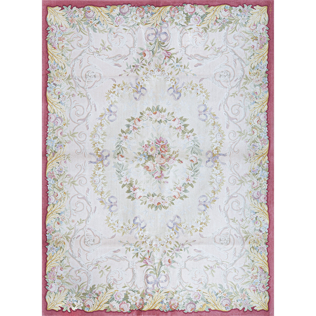 RENAISSANCE SAVONNERIE S-38R IVORY / RUST 9' X 12'