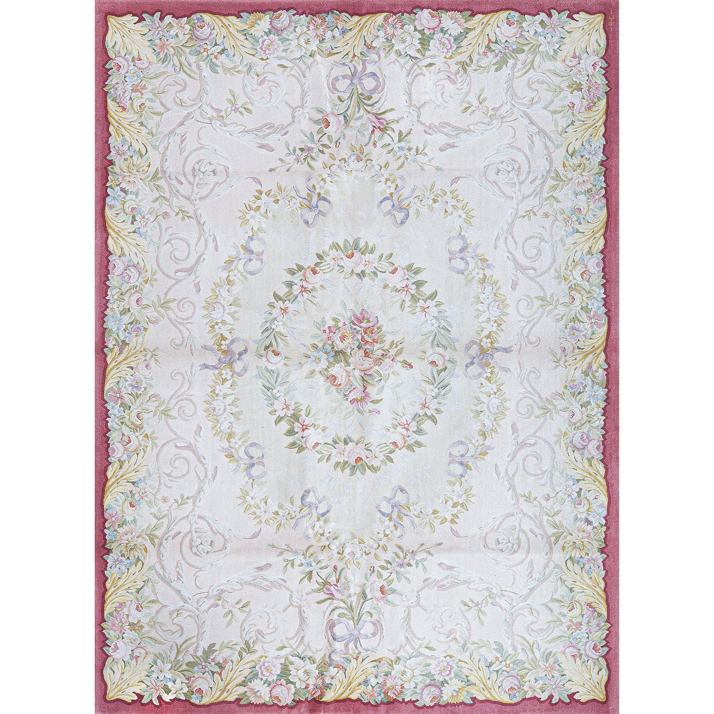 RENAISSANCE SAVONNERIE S-38R IVORY / RUST 9' X 12'