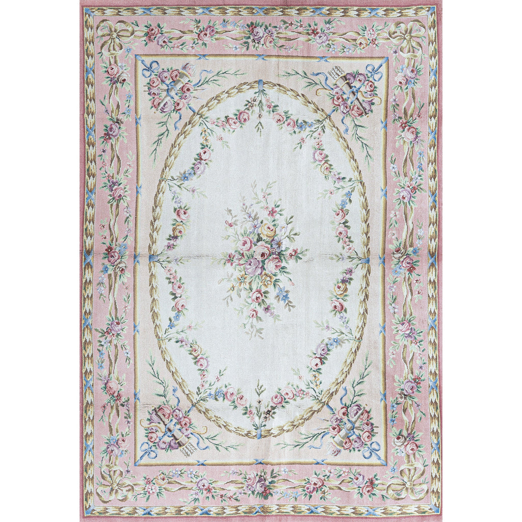 RENAISSANCE SAVONNERIE SAV19 BEIGE / ROSE 8'3" X 11'6"
