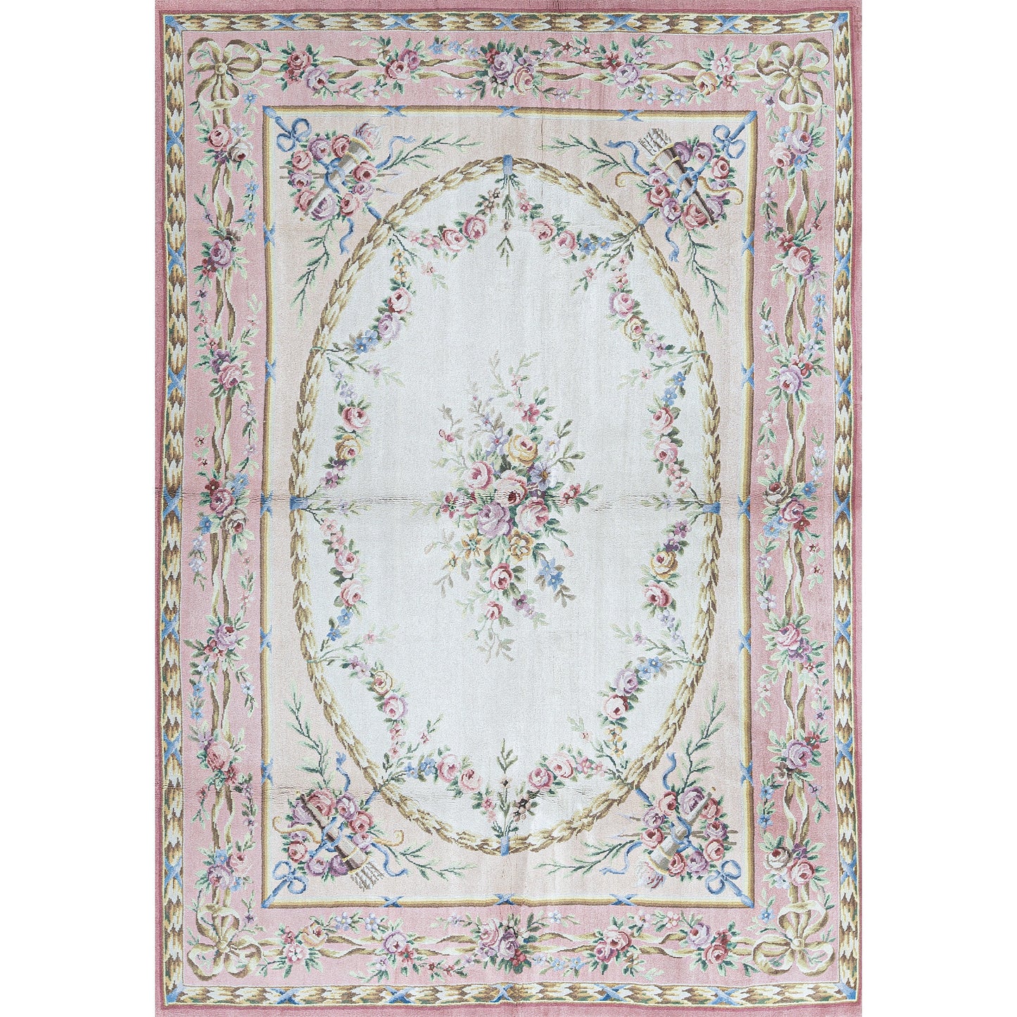 RENAISSANCE SAVONNERIE SAV19 BEIGE / ROSE 8'3" X 11'6"
