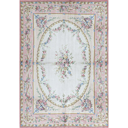 RENAISSANCE SAVONNERIE SAV19 BEIGE / ROSE 8'3" X 11'6"