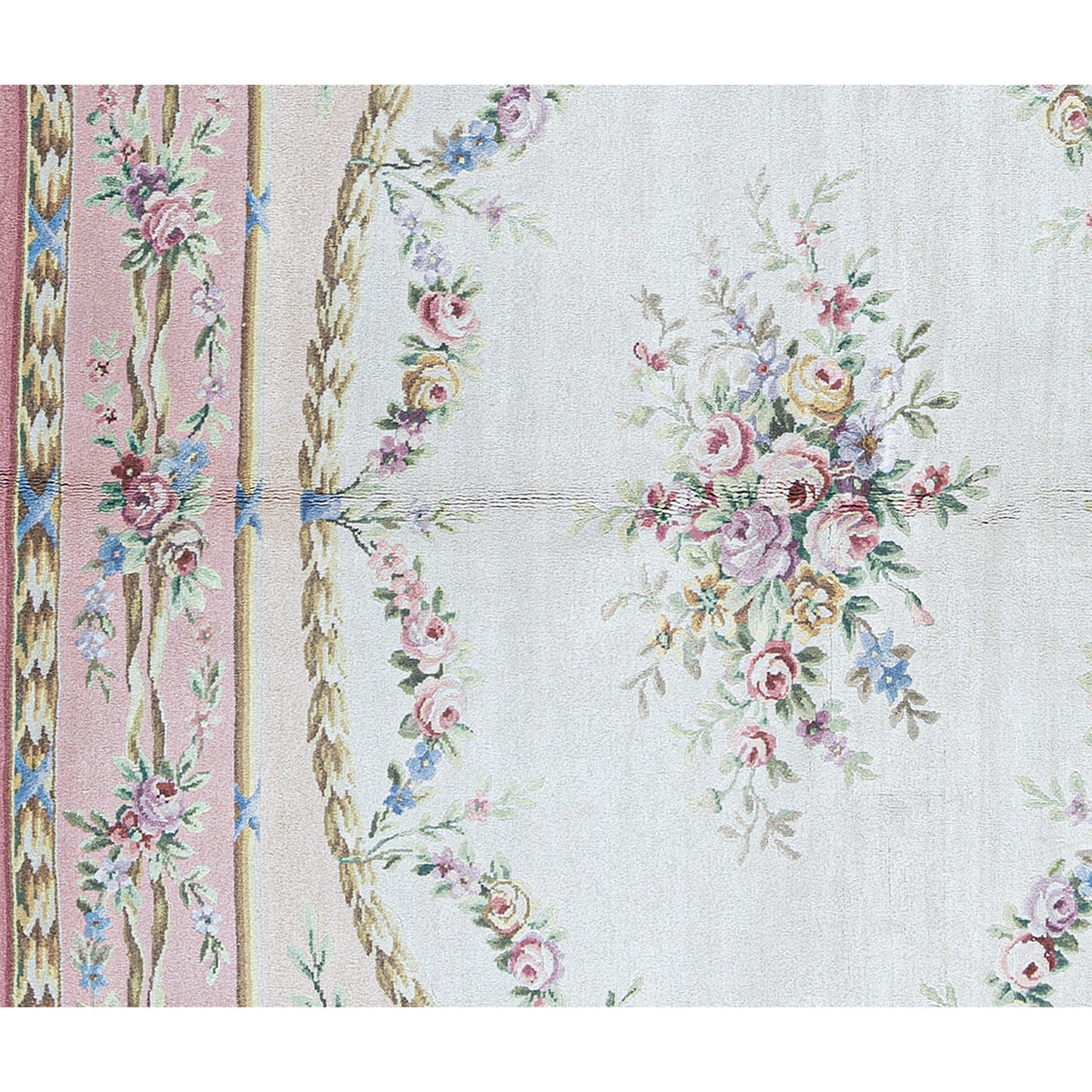 RENAISSANCE SAVONNERIE SAV19 BEIGE / ROSE 8'3" X 11'6"