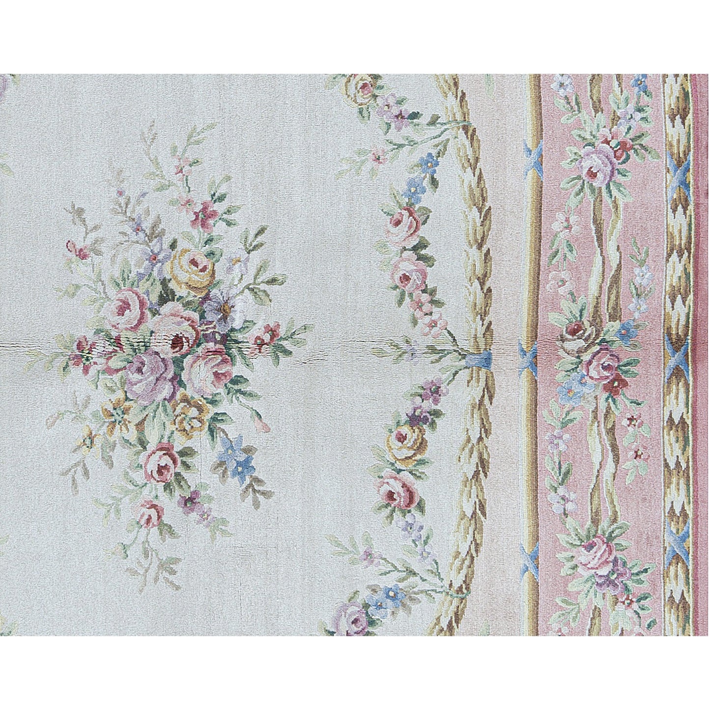 RENAISSANCE SAVONNERIE SAV19 BEIGE / ROSE 8'3" X 11'6"