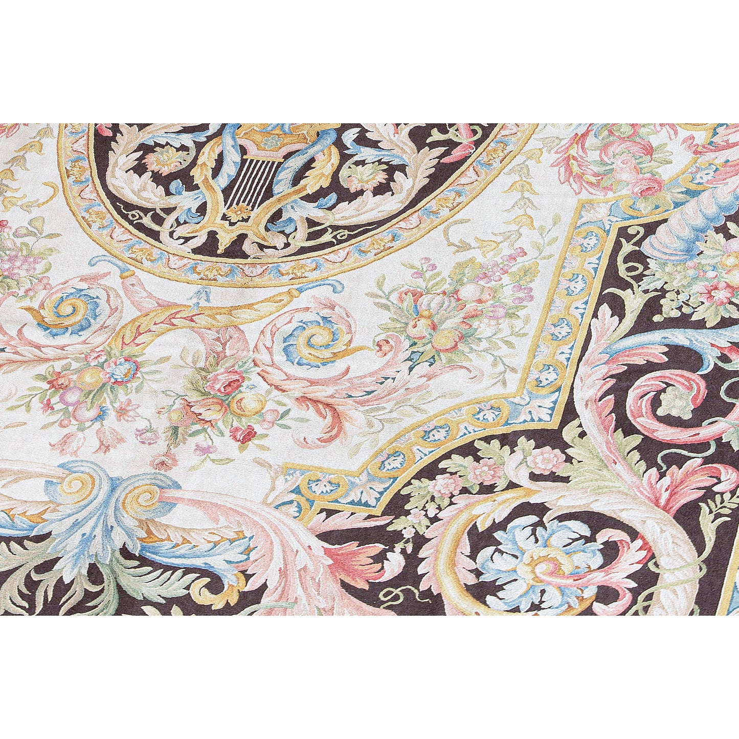 RENAISSANCE SAVONNERIE SAV25 IVORY / BROWN 11'1" X 16'2"