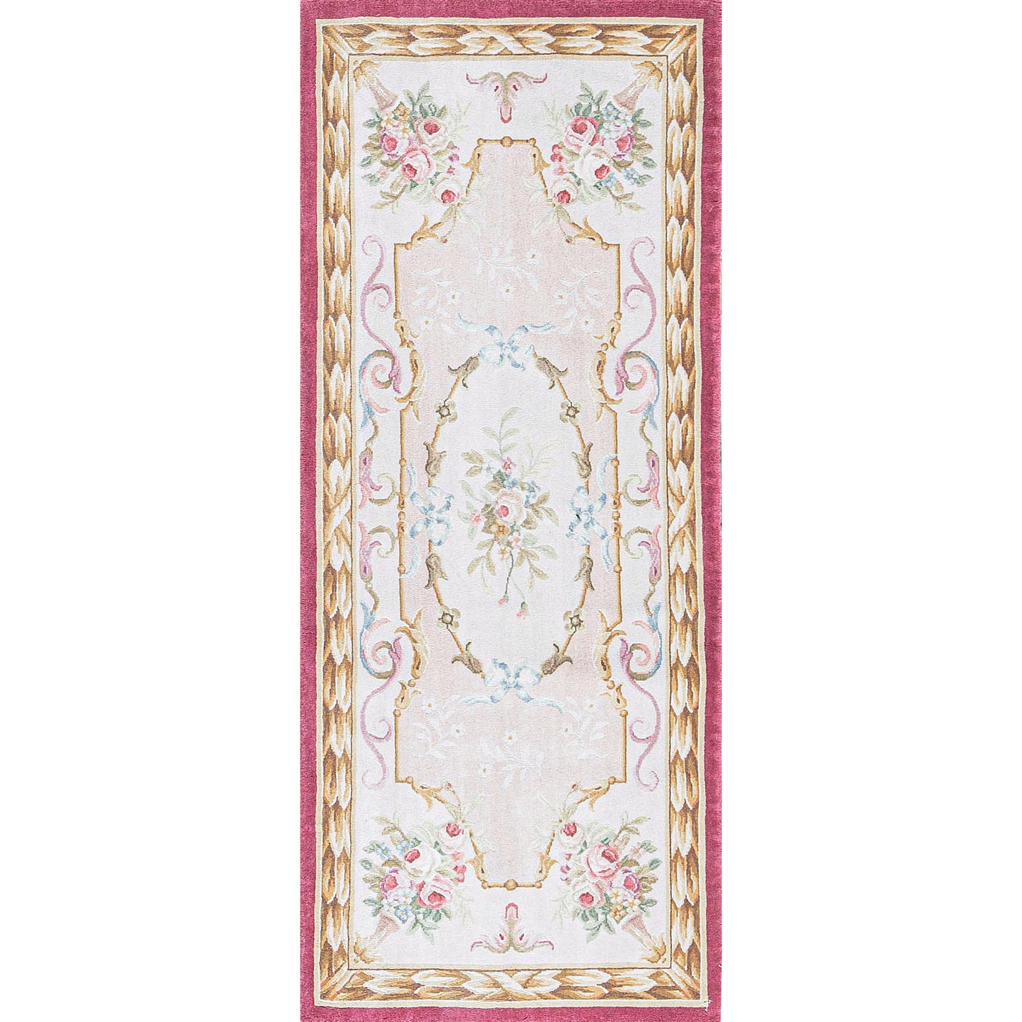 RENAISSANCE SAVONNERIE SAV-3 PEACH / RED 2'9" X 5'1"