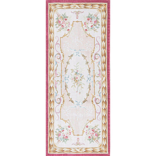 RENAISSANCE SAVONNERIE SAV-3 PEACH / RED 3' X 7'1"