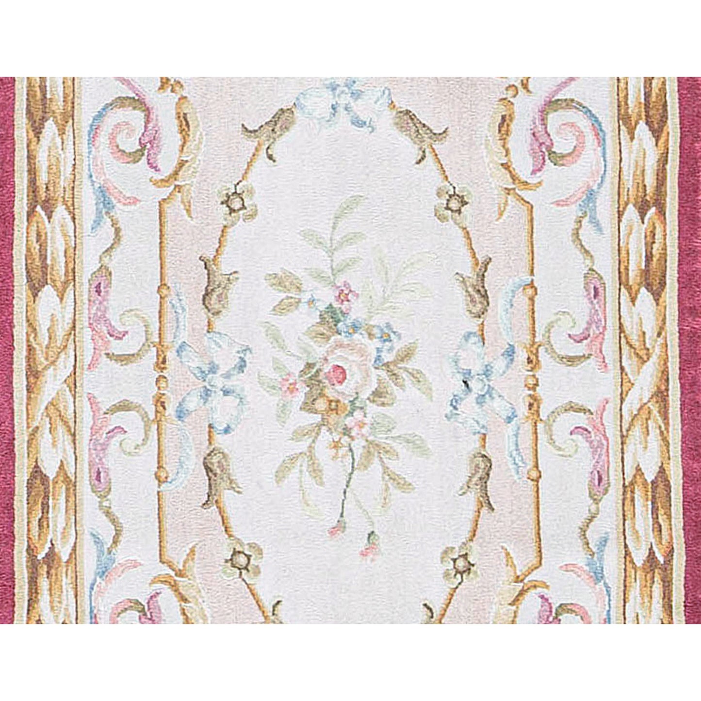 RENAISSANCE SAVONNERIE SAV-3 PEACH / RED 3' X 7'1"