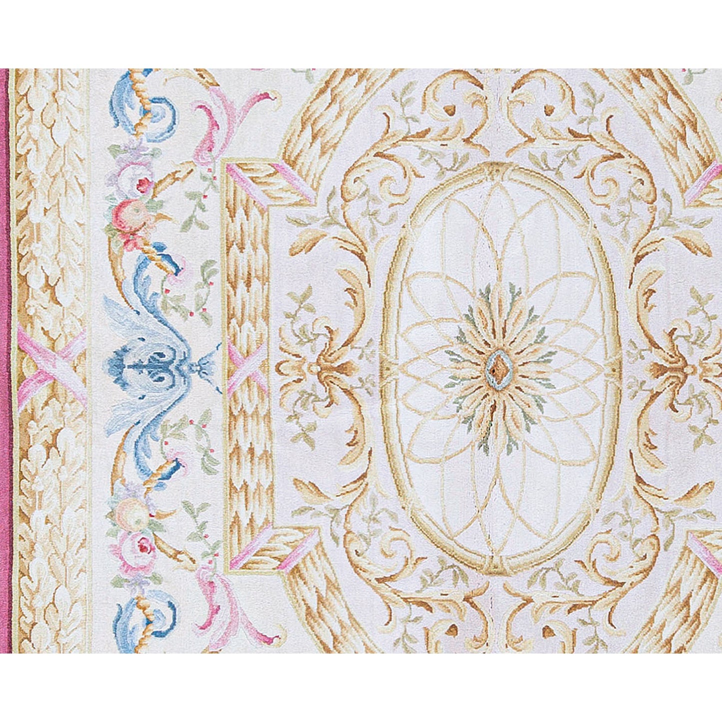 RENAISSANCE SAVONNERIE S-11R IVORY / RED 6' X 9'1"