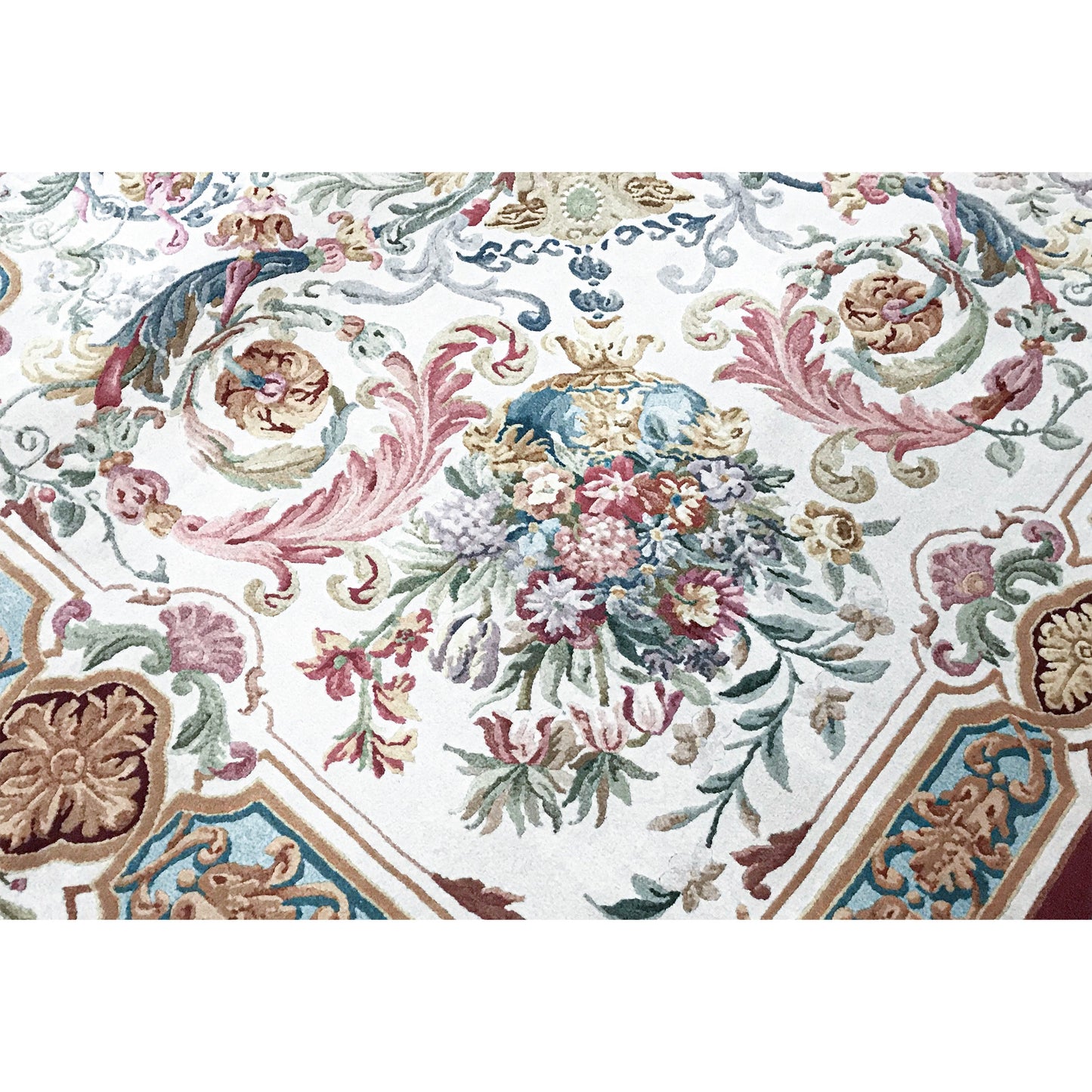 RENAISSANCE SAVONNERIE S236R IVORY / RED 10' X 14'1"