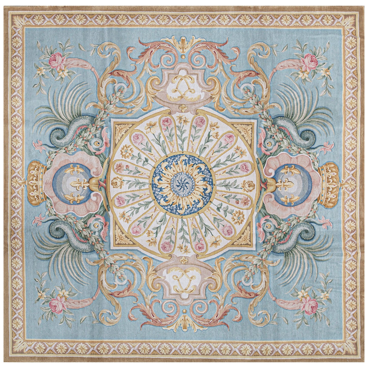 RENAISSANCE SAVONNERIE S157G BLUE 10' X 10'1"