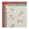 RENAISSANCE SAVONNERIE S-7-- IVORY, ROSE 6' X 9'1"