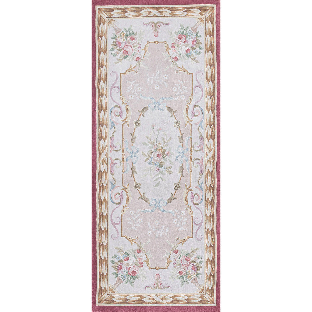 RENAISSANCE SAVONNERIE SAV-3 IVORY / RED 3' X 7'1"